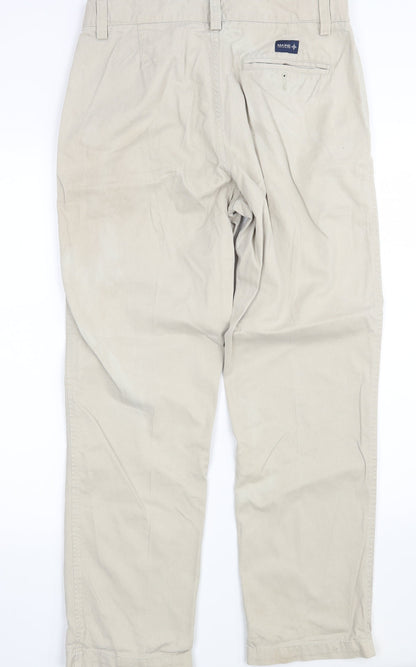 Maine Mens Beige  Denim Trousers  Size 32 in L28 in