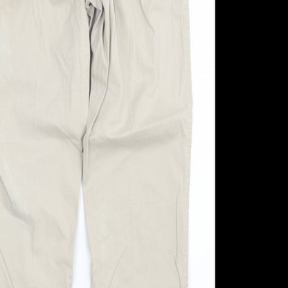 Maine Mens Beige  Denim Trousers  Size 32 in L28 in