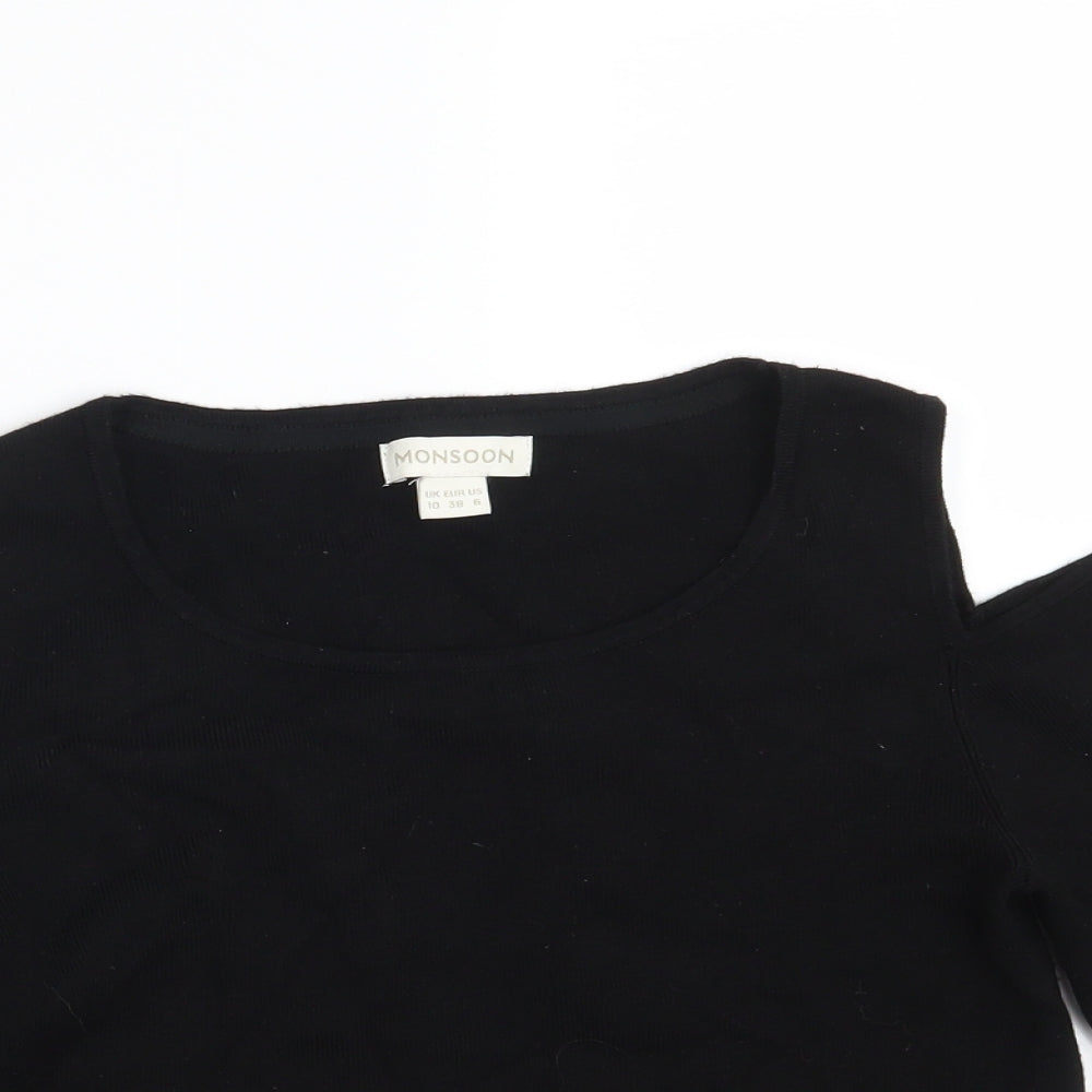 Womens UK Size 10 Monsoon Black Pullover Jumper