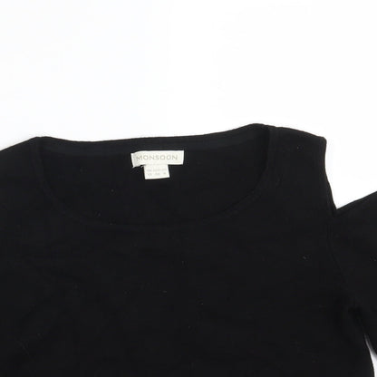 Womens UK Size 10 Monsoon Black Pullover Jumper
