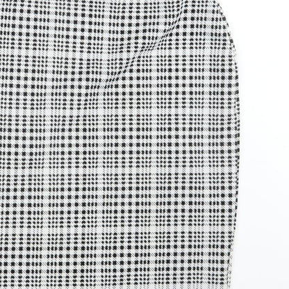 Missguided Womens White Fair Isle  Straight & Pencil Set Size 8