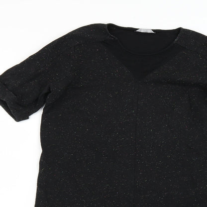 Marks and Spencer Womens Black Polka Dot  Jumper Dress  Size 14