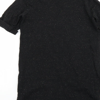 Marks and Spencer Womens Black Polka Dot  Jumper Dress  Size 14