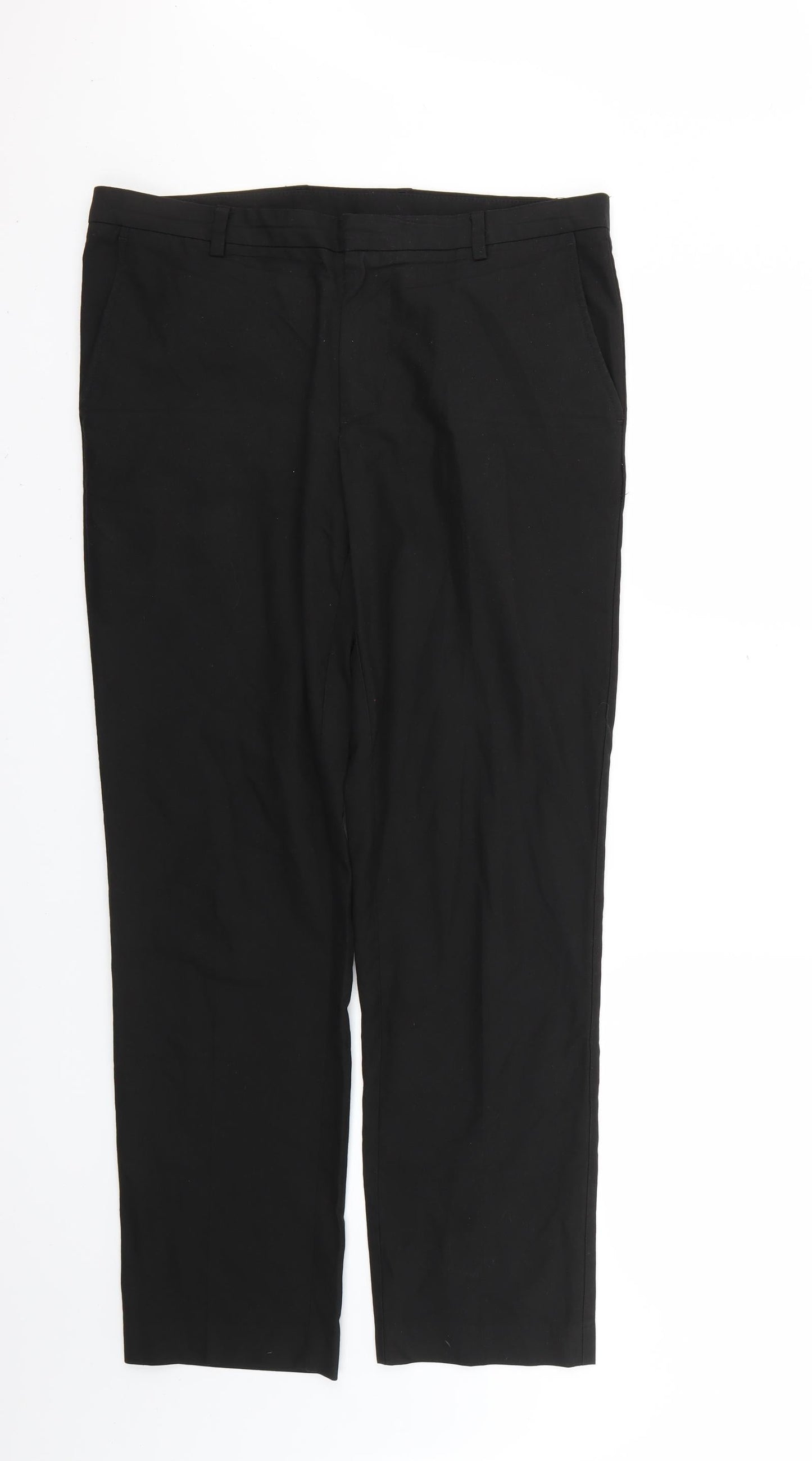 Burton Mens Black   Trousers  Size 34 L27 in