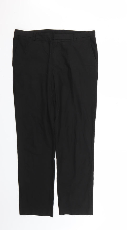 Burton Mens Black   Trousers  Size 34 L27 in