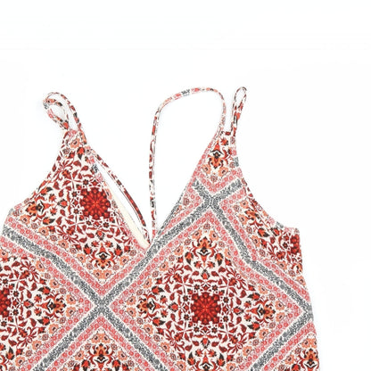 Primark Womens Multicoloured Geometric  Basic Blouse Size 12