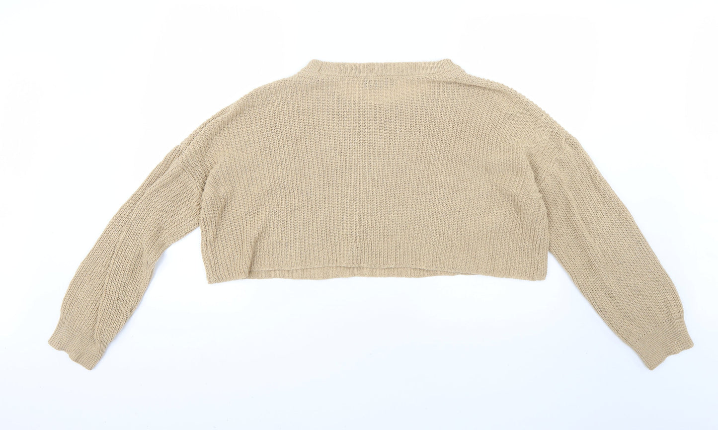 Womens UK Size M PRETTYLITTLETHING Brown Pullover Jumper