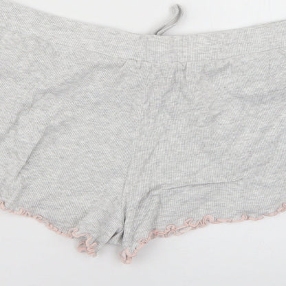 New Look Womens Grey   Cut-Off Shorts Size S