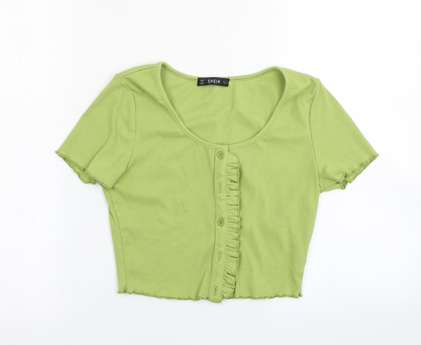 SheIn Womens Green  Knit Cardigan Jumper Size XS