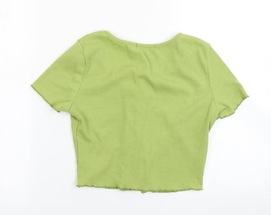 SheIn Womens Green  Knit Cardigan Jumper Size XS