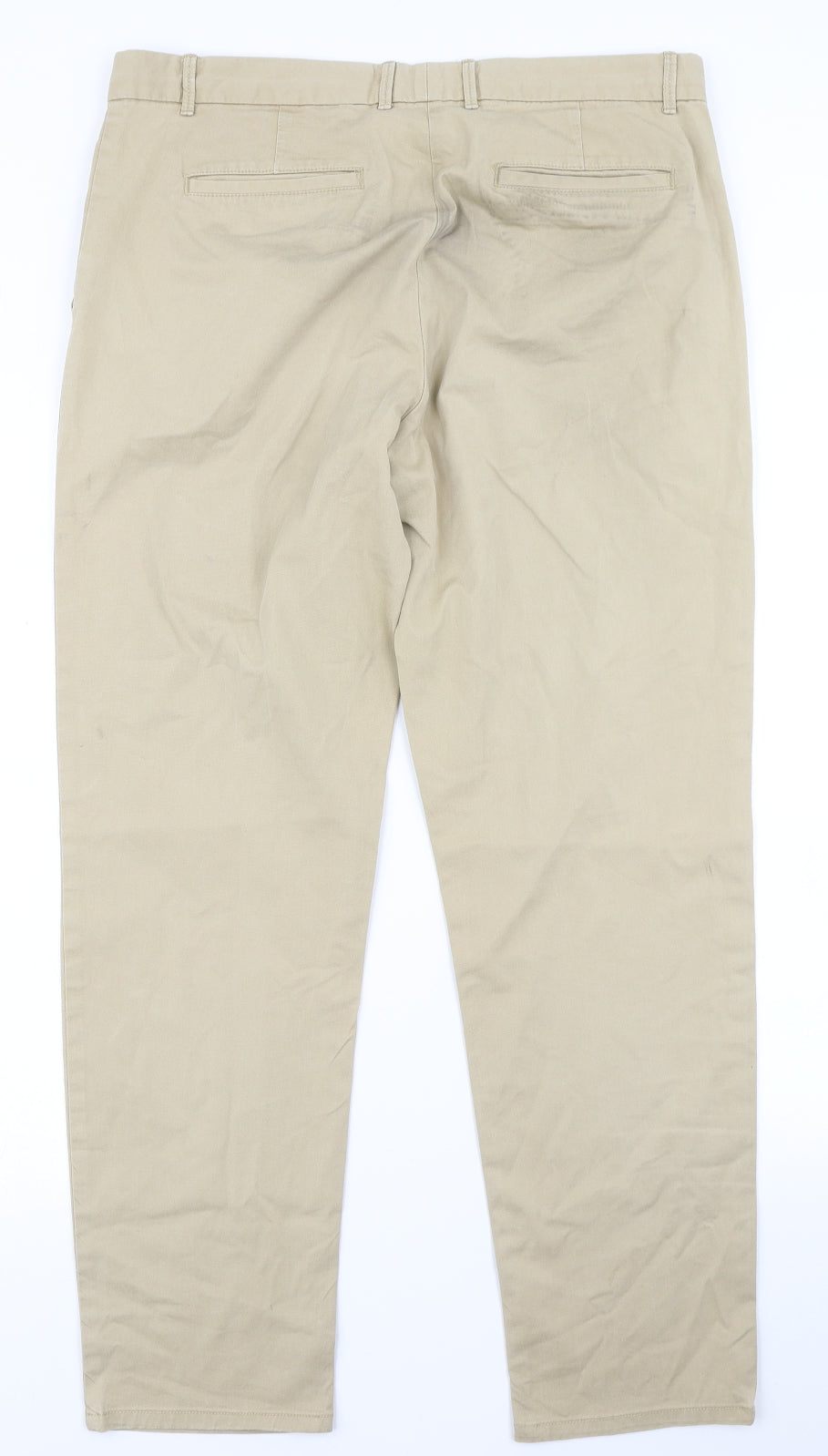 Womens UK Size 8 Gap Regular Fit Chino Brown Trousers