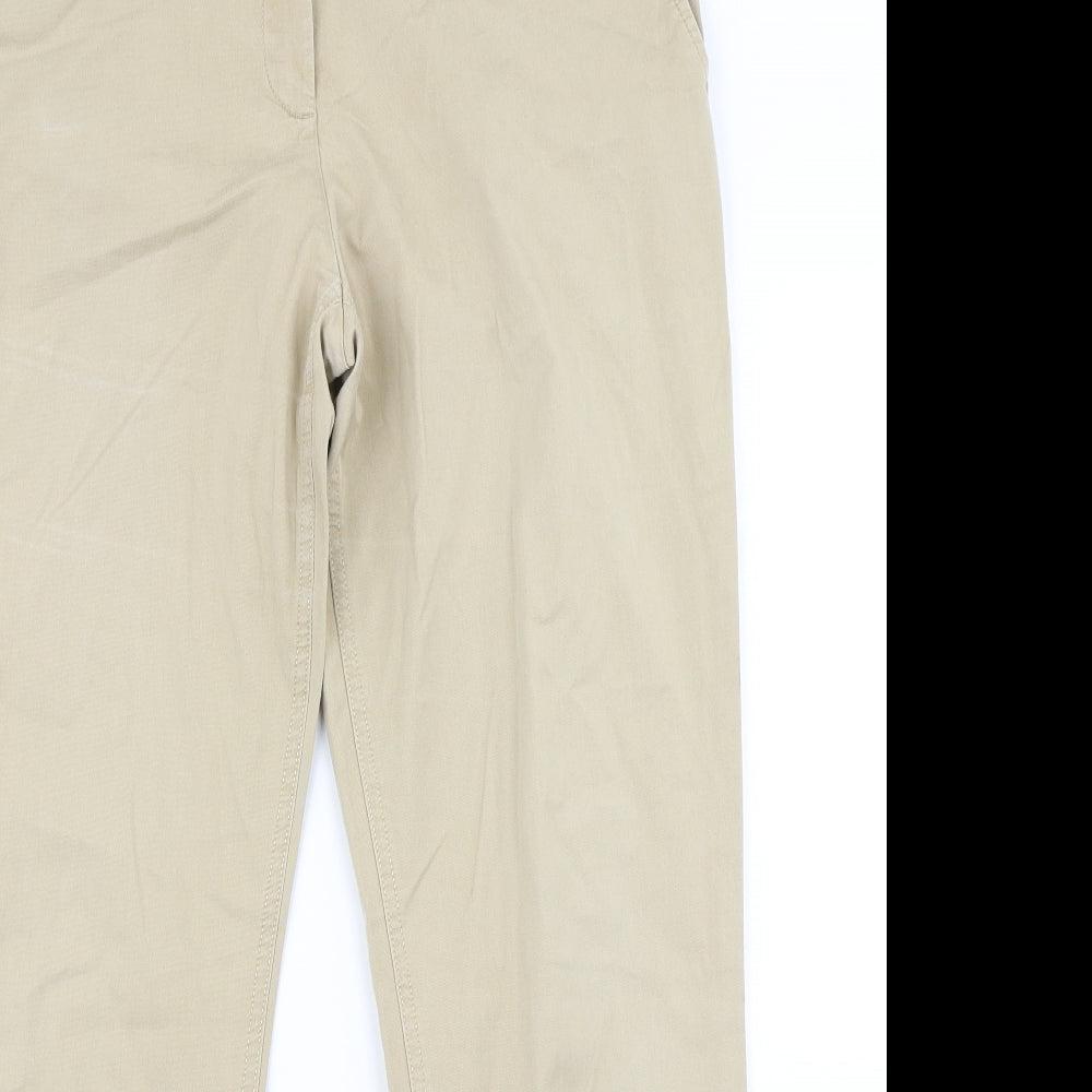 Womens UK Size 8 Gap Regular Fit Chino Brown Trousers