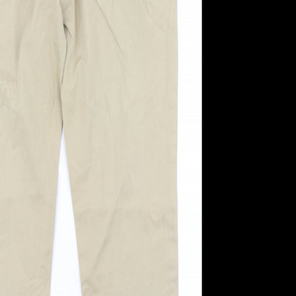 Womens UK Size 8 Gap Regular Fit Chino Brown Trousers
