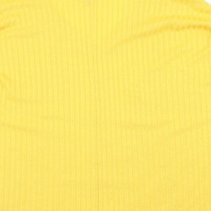 New Look Womens Yellow   Basic T-Shirt Size S