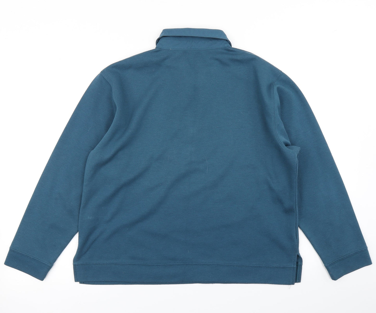 First Avenue Womens Blue   Basic Polo Size L