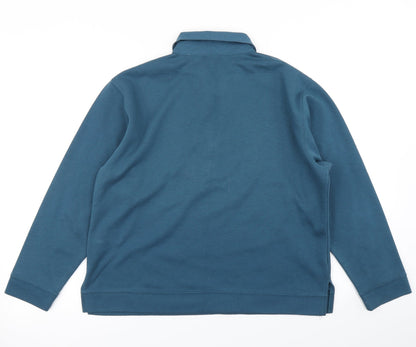 First Avenue Womens Blue   Basic Polo Size L