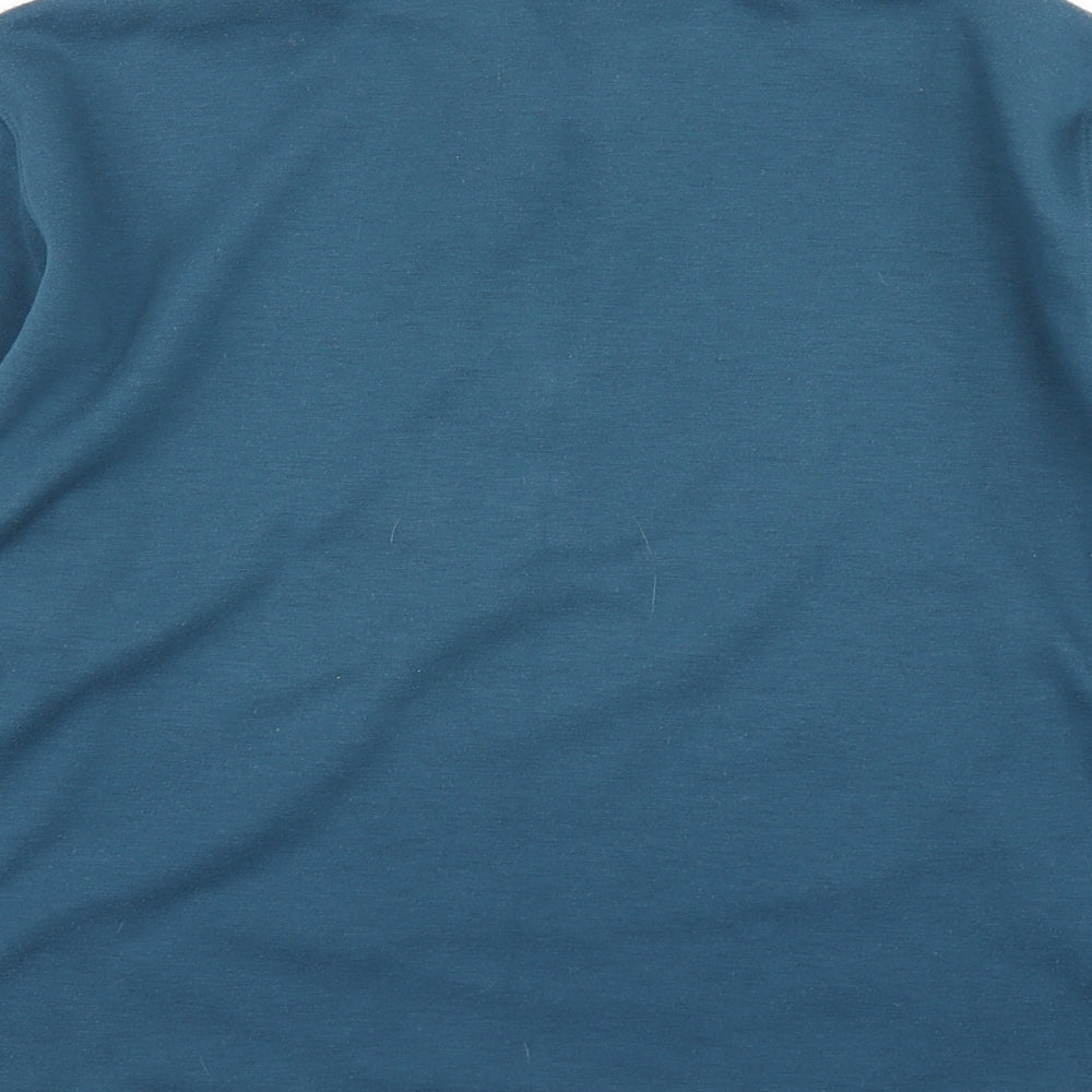 First Avenue Womens Blue   Basic Polo Size L