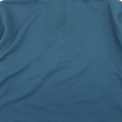 First Avenue Womens Blue   Basic Polo Size L