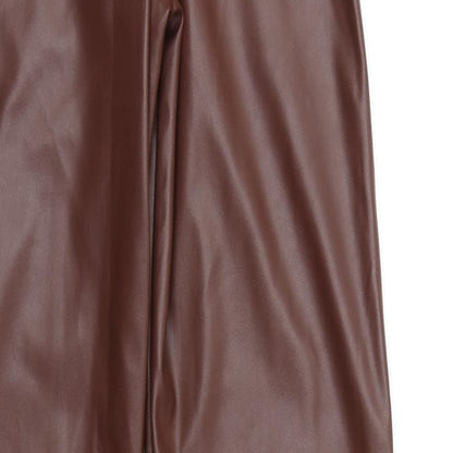 Womens UK Size 4 PRETTYLITTLETHING Regular Fit  Brown Trousers
