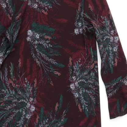 NEXT Womens Purple Floral  Mermaid  Size 8