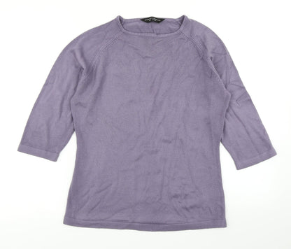 Dorothy Perkins Womens Purple  Knit Pullover Jumper Size 12