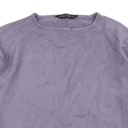 Dorothy Perkins Womens Purple  Knit Pullover Jumper Size 12
