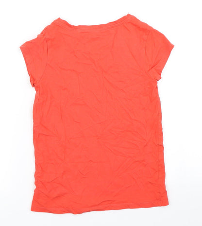NEXT Girls Red   Basic T-Shirt Size 9 Years