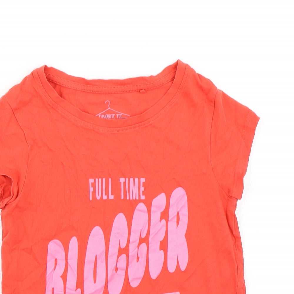 NEXT Girls Red   Basic T-Shirt Size 9 Years