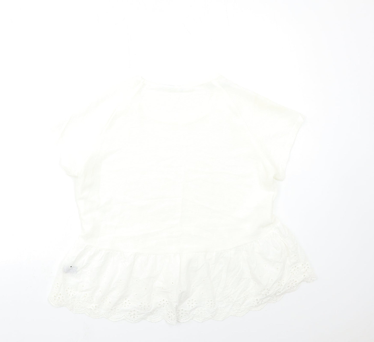 SheIn Womens White   Basic T-Shirt Size L