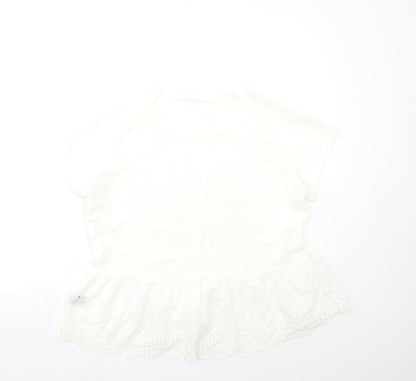 SheIn Womens White   Basic T-Shirt Size L