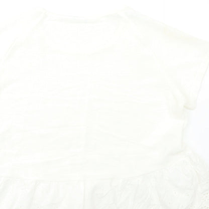 SheIn Womens White   Basic T-Shirt Size L