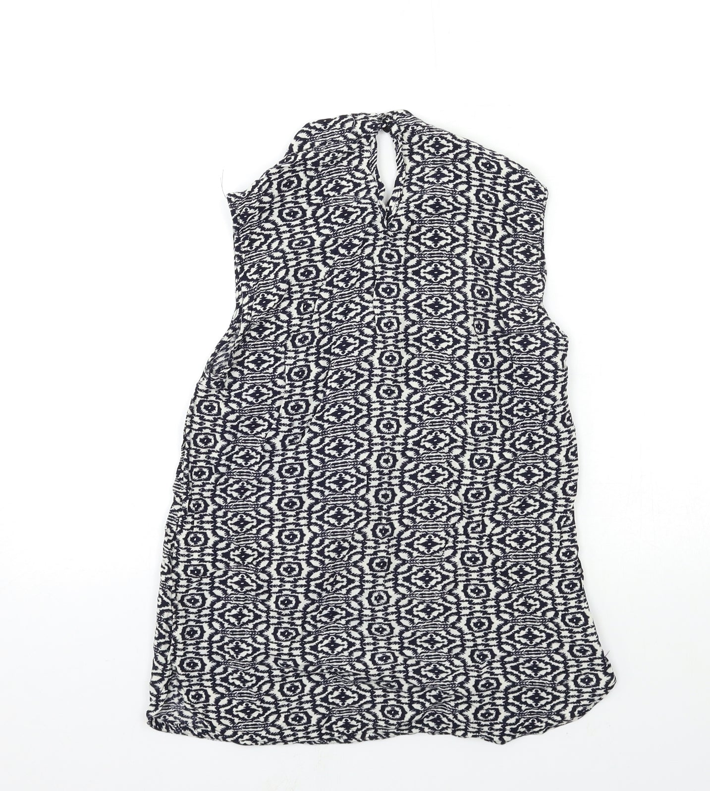 luzuz Womens Black Geometric  Basic Tank Size 6