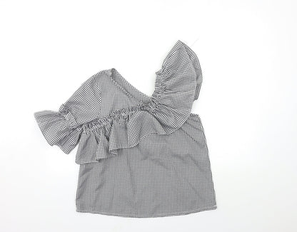 Womens UK Size M Only Grey Basic Blouse