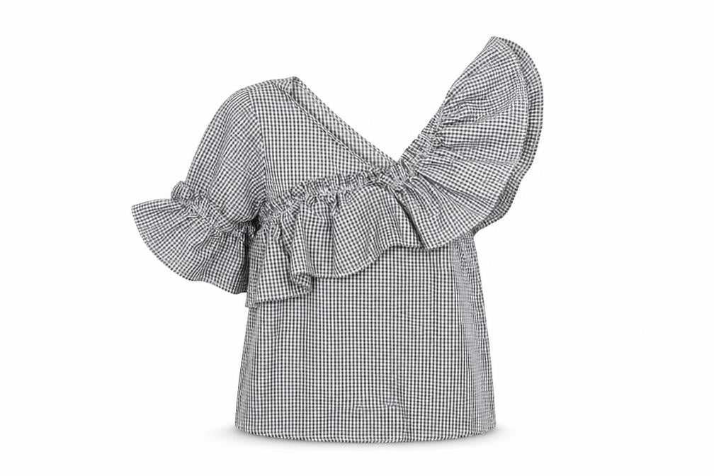 Womens UK Size M Only Grey Basic Blouse