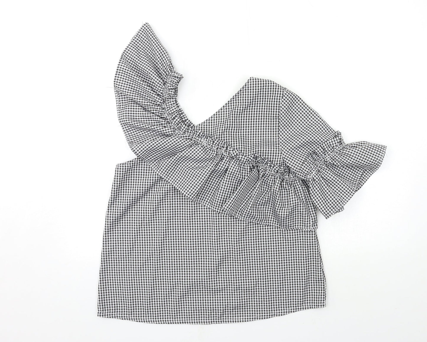 Womens UK Size M Only Grey Basic Blouse