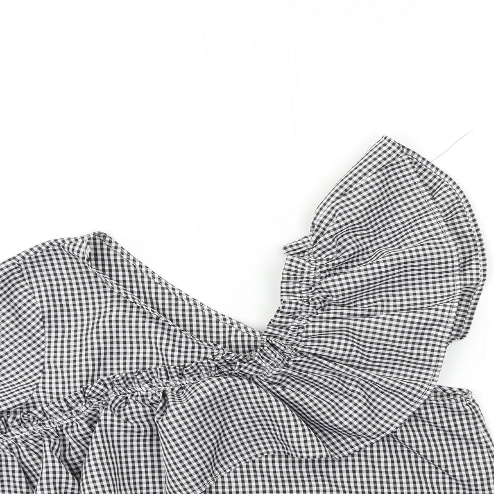 Womens UK Size M Only Grey Basic Blouse