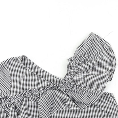 Womens UK Size M Only Grey Basic Blouse