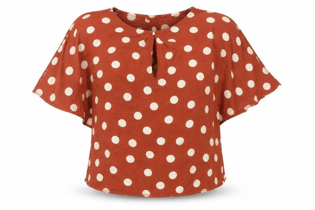 Womens UK Size 12 New Look Brown Basic Blouse