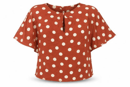 Womens UK Size 12 New Look Brown Basic Blouse