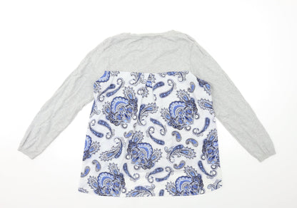 George Womens Grey  Knit Pullover Jumper Size 14