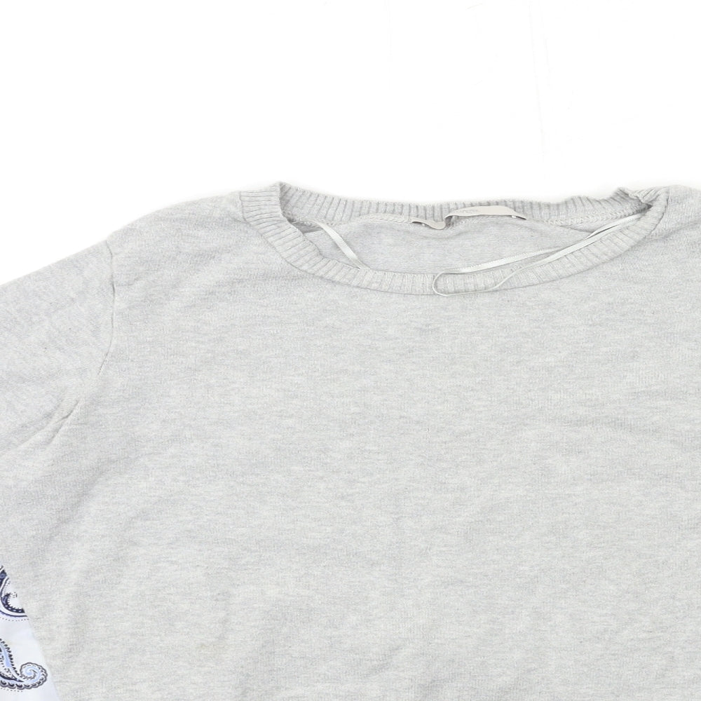 George Womens Grey  Knit Pullover Jumper Size 14