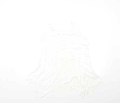 Matalan Womens White   Basic Tank Size 14