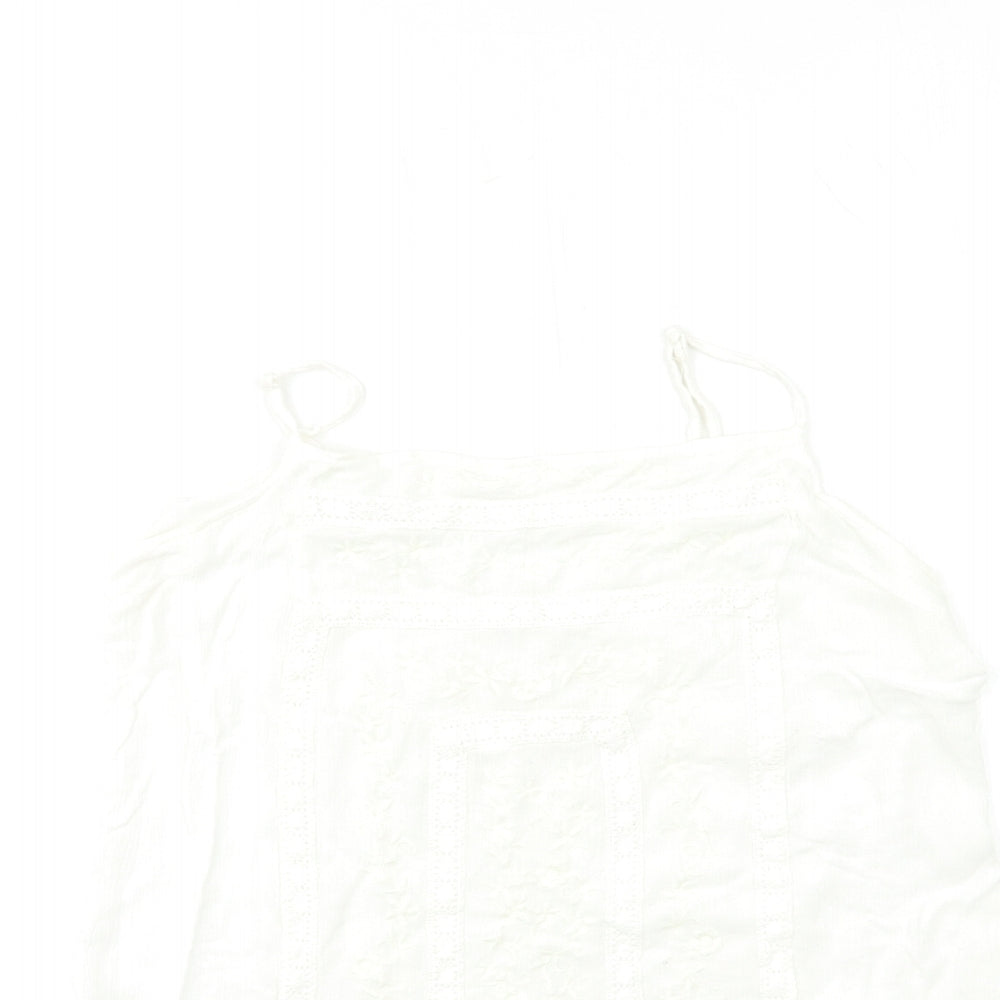 Matalan Womens White   Basic Tank Size 14