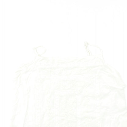 Matalan Womens White   Basic Tank Size 14