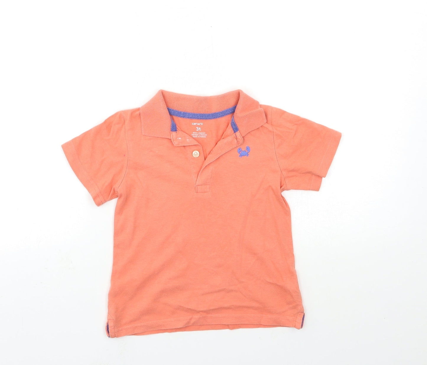 Carter's Boys Orange   Basic T-Shirt Size 3 Years