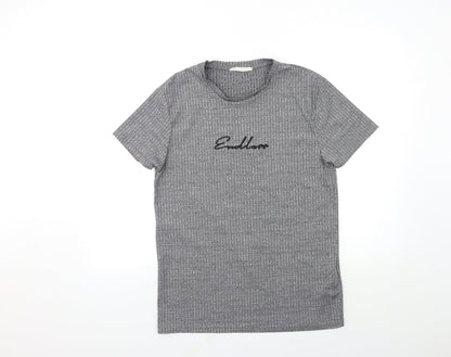 Primark Mens Grey    T-Shirt Size M