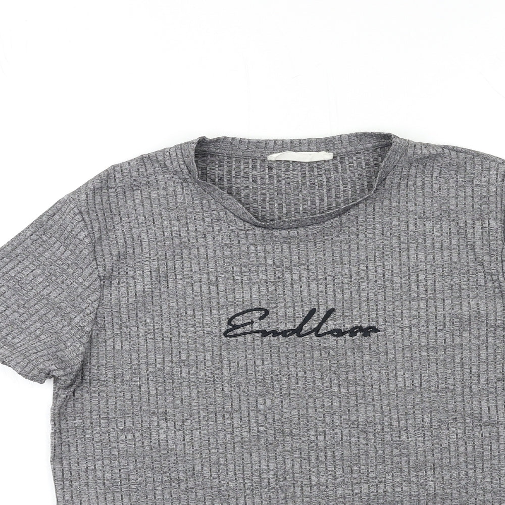 Primark Mens Grey    T-Shirt Size M