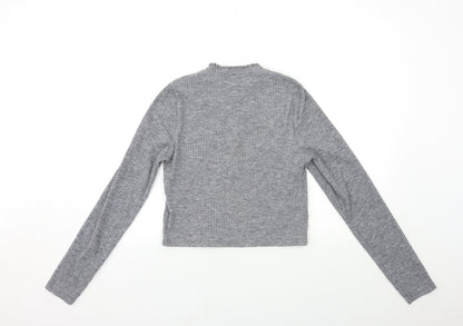 Womens UK Size 14 Topshop Grey Pullover Jumper