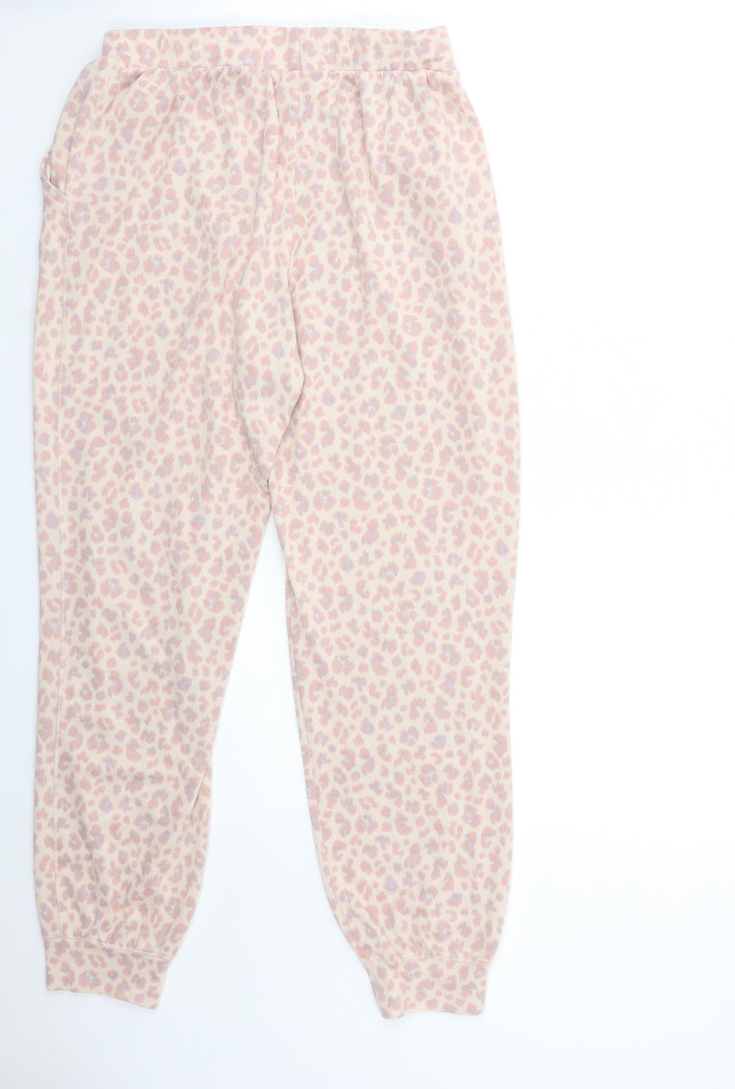 Michelle Keegan Womens Pink Floral  Sweatpants Trousers Size M L27 in