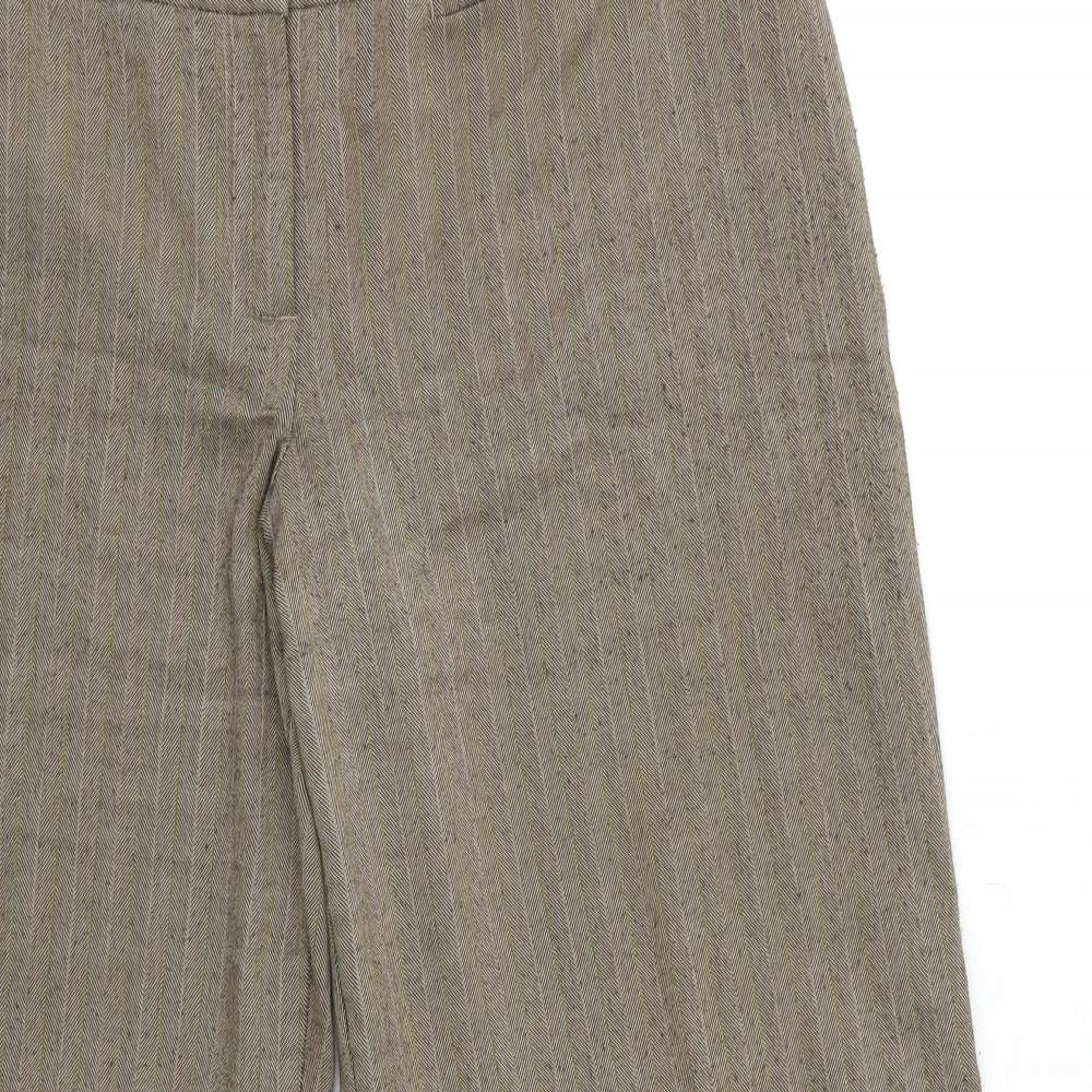 Womens UK Size 16 Marks and Spencer Regular Fit  Brown Trousers